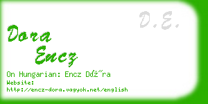 dora encz business card